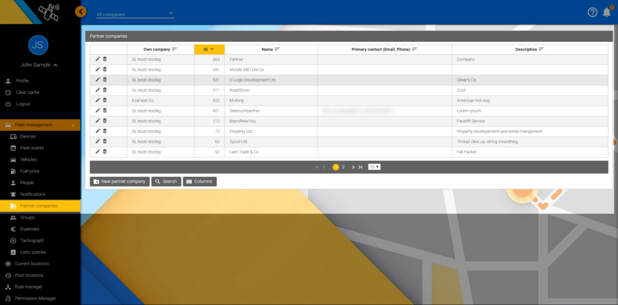 Partner companies Partner companies